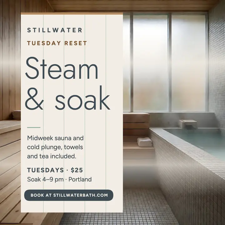 Stillwater midweek soak reset post: bathhouse soak post template