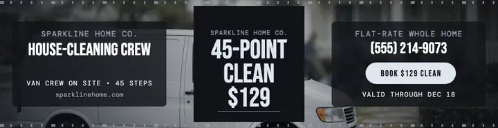 Sparkline steel clean billboard template