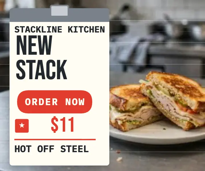 Stackline Kitchen sandwich launch ad template
