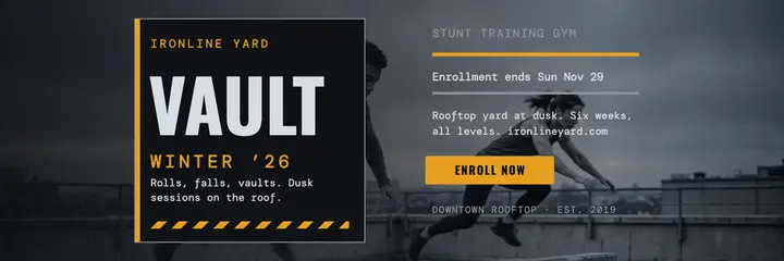 Ironline Yard stunt gym winter header template