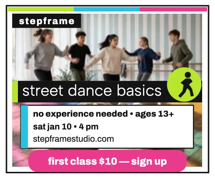 Stepframe street dance basics ad: street dance class ad template