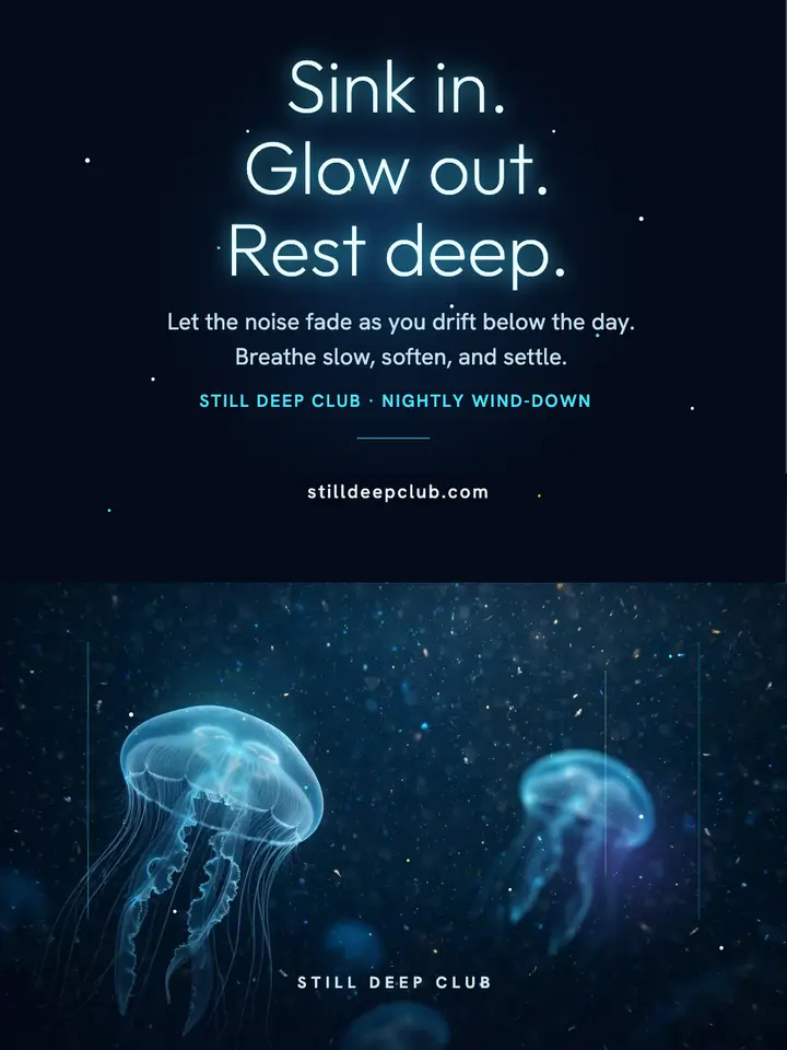Still Deep Club abyss rest portrait template