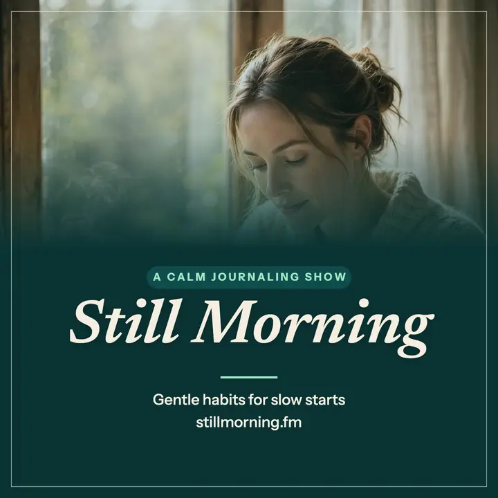 Still Morning wellness podcast cover template