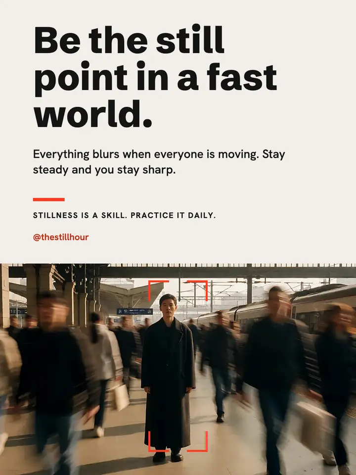 Be the still point quote portrait, motion blur template