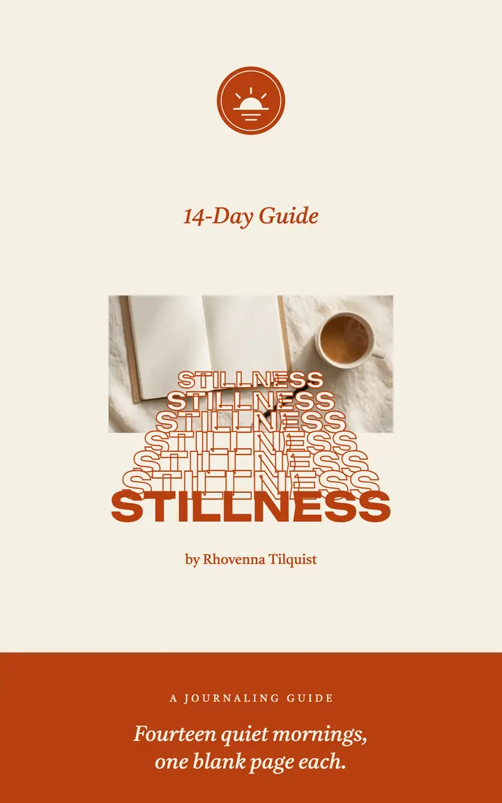 Stillness journaling guide ebook cover template