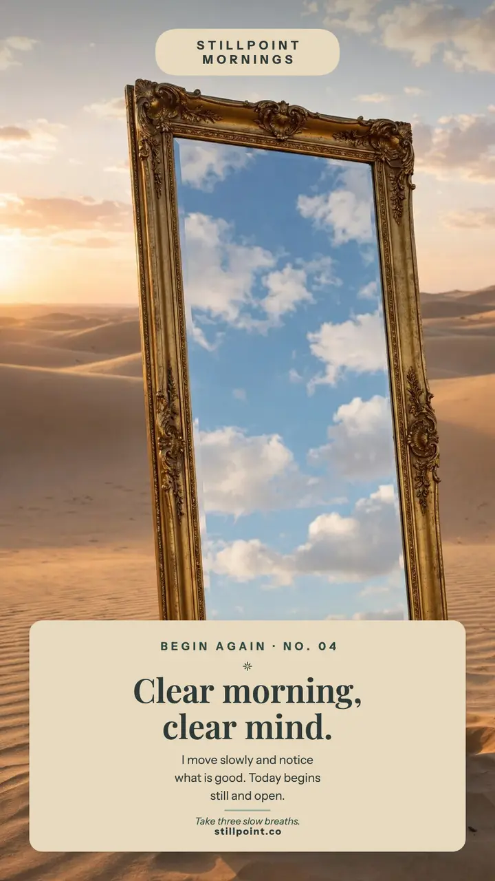 Stillpoint morning mirror story template