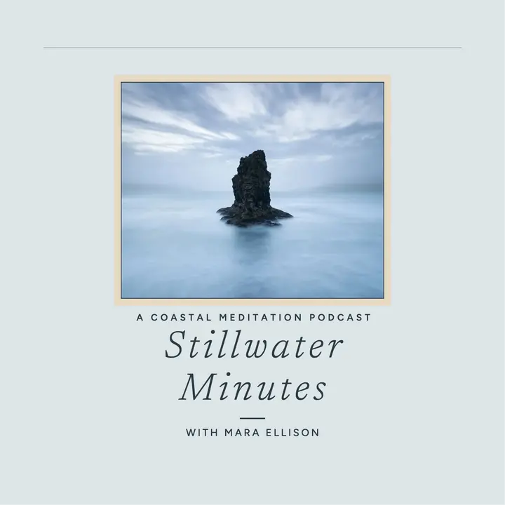 Stillwater Minutes coastal calm podcast cover template