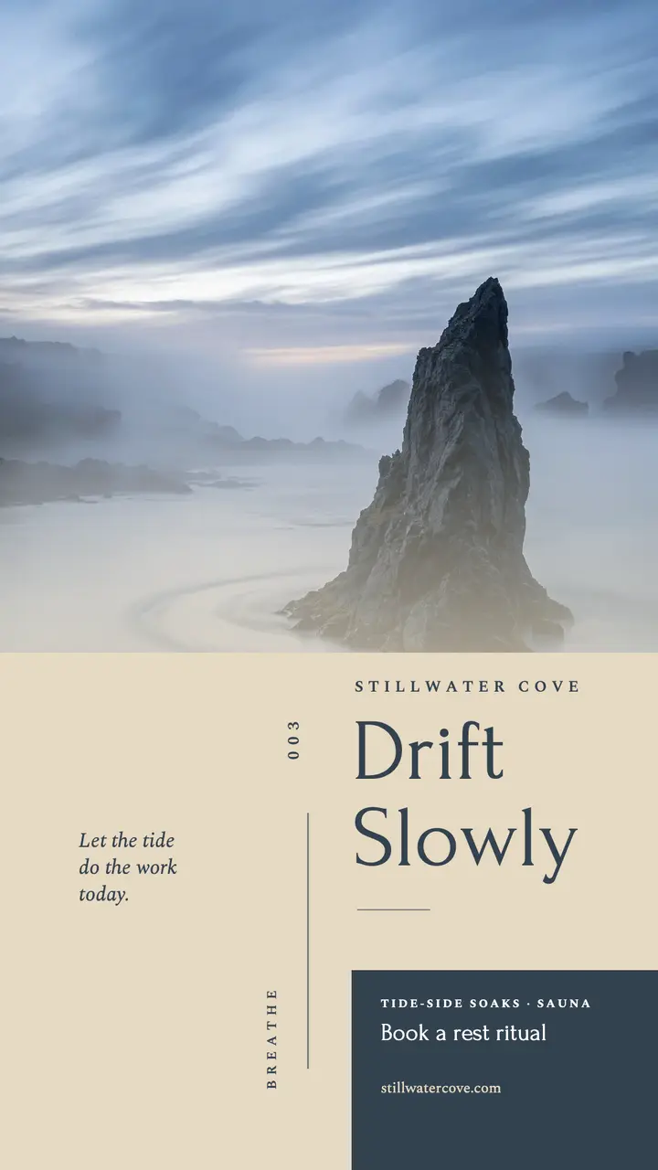 Stillwater Cove drift spa story template