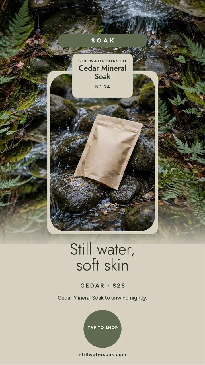 Stillwater mineral soak stream story template