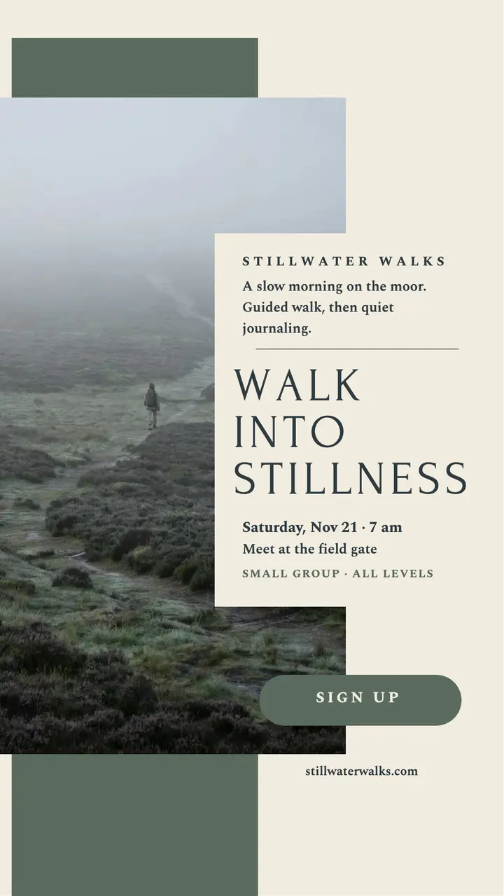 Stillwater misty moor walk story template