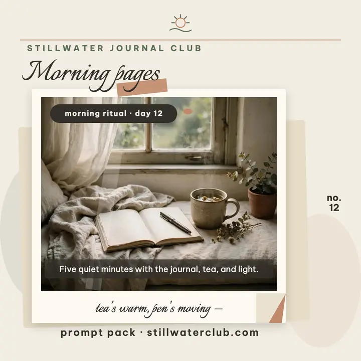 Stillwater morning journal ritual post template