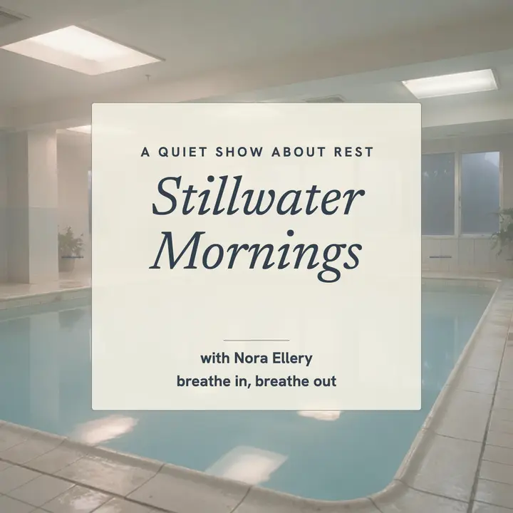 Stillwater Mornings quiet wellness podcast template