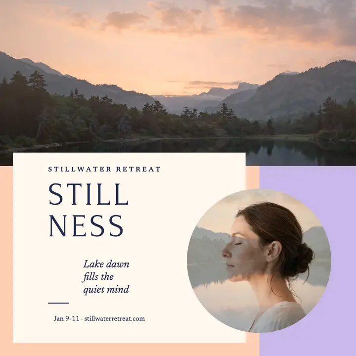 Stillwater Retreat stillness post template