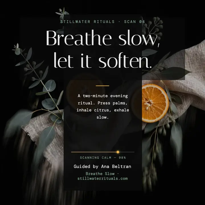 Stillwater slow breath scan post: affirmation post template