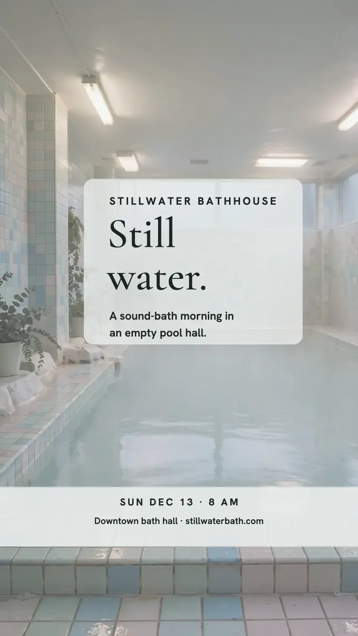 Stillwater sound bath morning story template