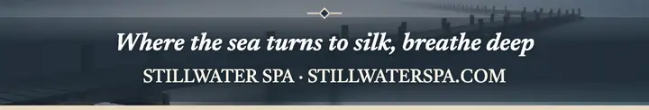 Stillwater Spa coastal calm LinkedIn cover template