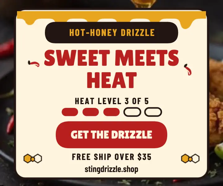 Stingdrizzle hot honey swicy ad template