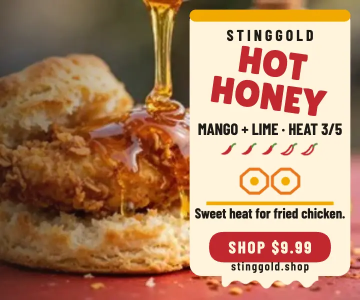 Stinggold hot honey display ad template