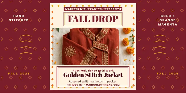 Marigold Thread fall jacket drop post template