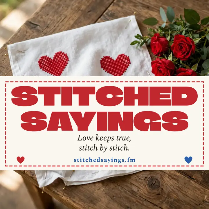 Stitched Sayings love verse cover template