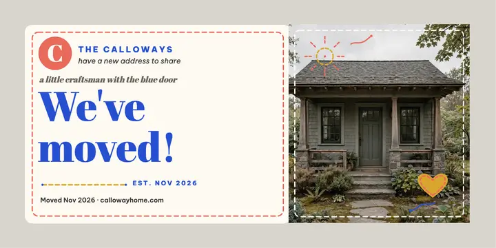 Calloway stitched new home post template