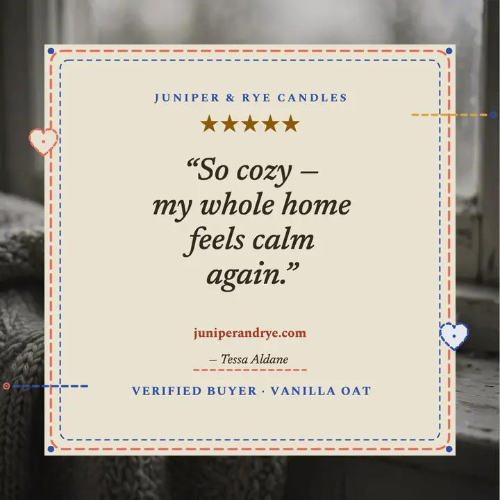 Stitched thank you review, Juniper and Rye template