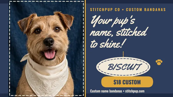 Stitchpup custom bandana thumbnail template
