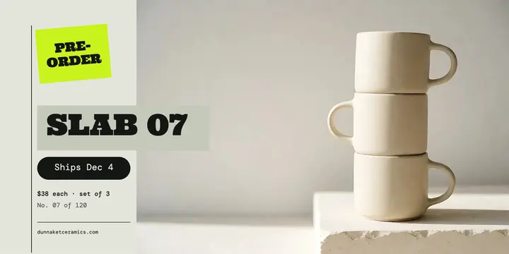 Dunnaket Ceramics stoneware mug pre-order post template