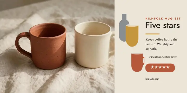 Kilnfolk mug set review post template
