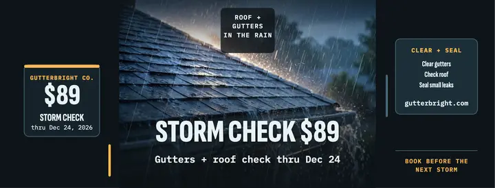 Gutterbright storm check cover: gutter check facebook cover template