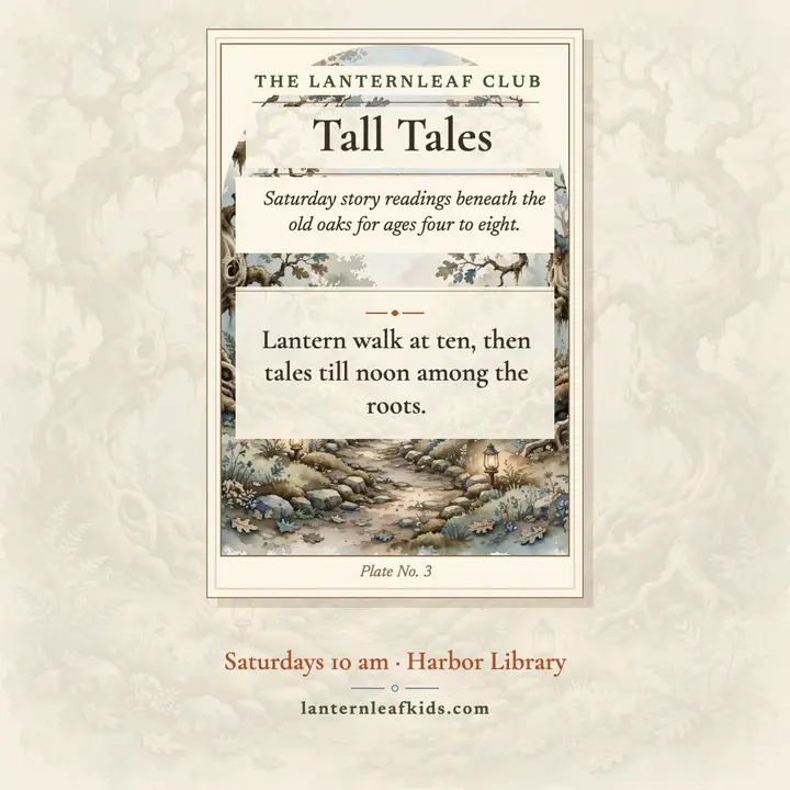Lanternleaf storybook reading club post template