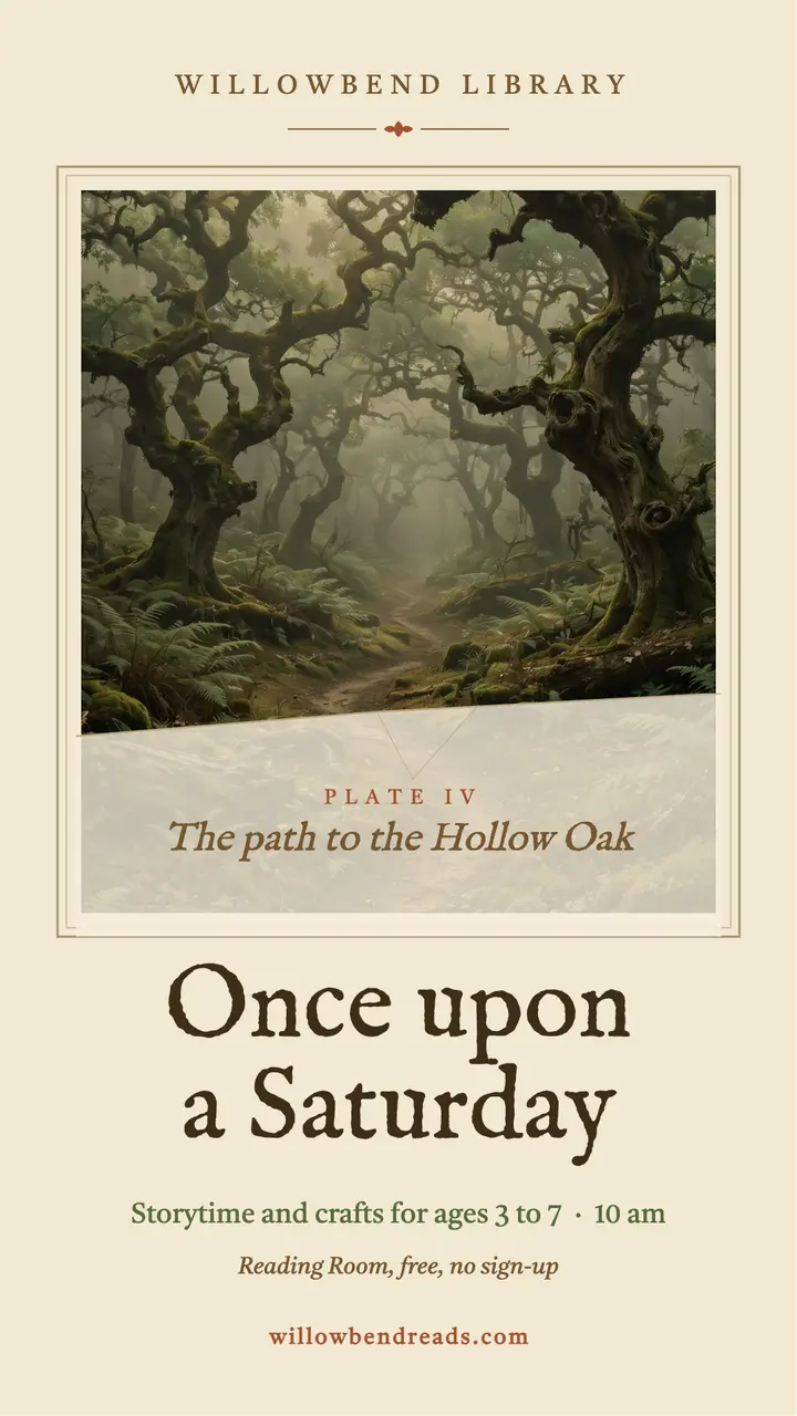 Willowbend storytime fairy-tale plate story template