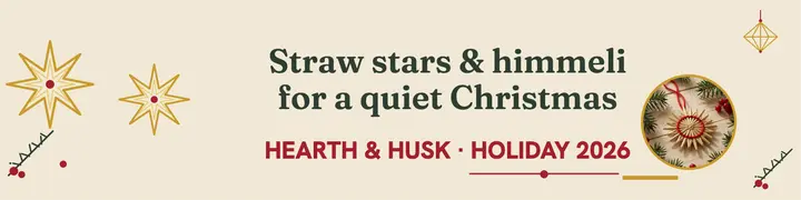 Straw star Christmas LinkedIn banner: christmas linkedin banner template