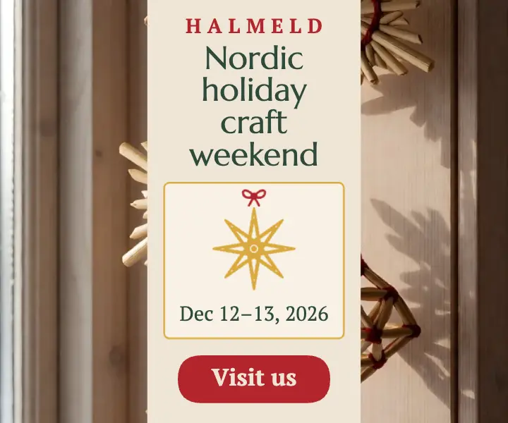 Halmeld Nordic holiday craft weekend ad template