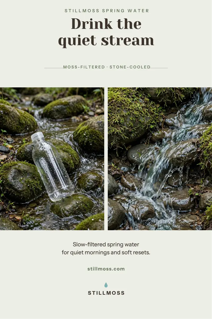 Stillmoss spring water poster template