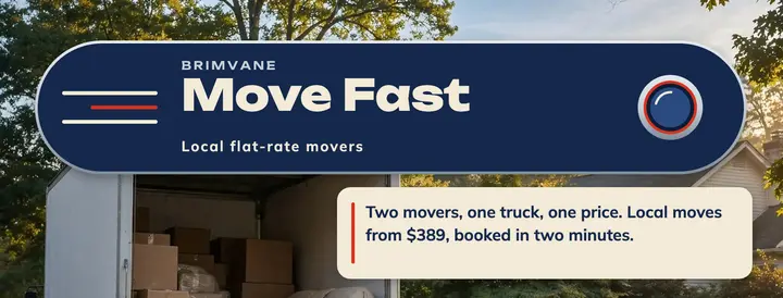 Brimvane flat-rate movers Facebook cover template
