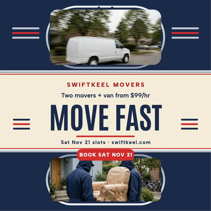Swiftkeel Movers streamline post: movers square post template