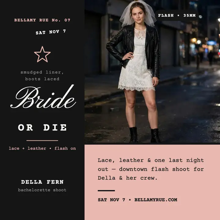 Della street bride bachelorette post template