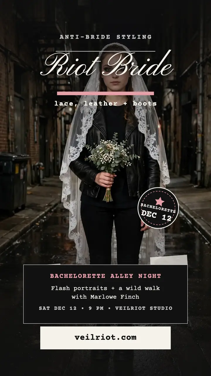 VeilRiot street bride bachelorette story template