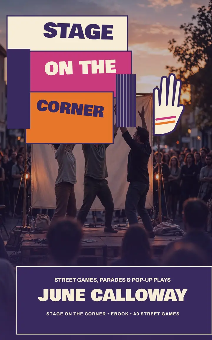 Stage on the Corner street theater ebook template