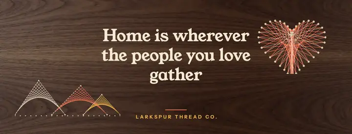 Home is wherever string art cover: home quote facebook cover template