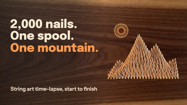 Nails and thread mountain thumbnail template