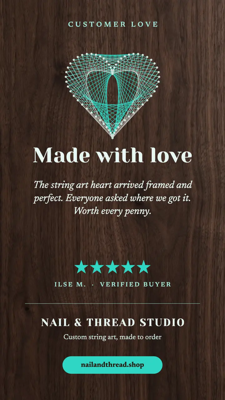 Nail & Thread Studio review story template