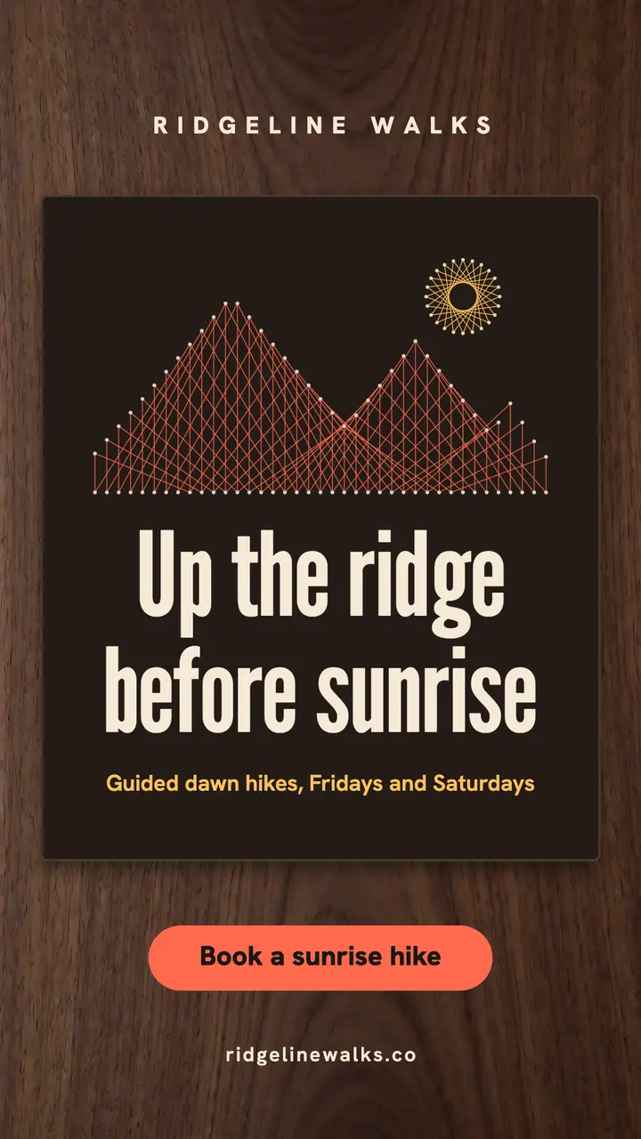 Ridgeline Walks sunrise hike story template