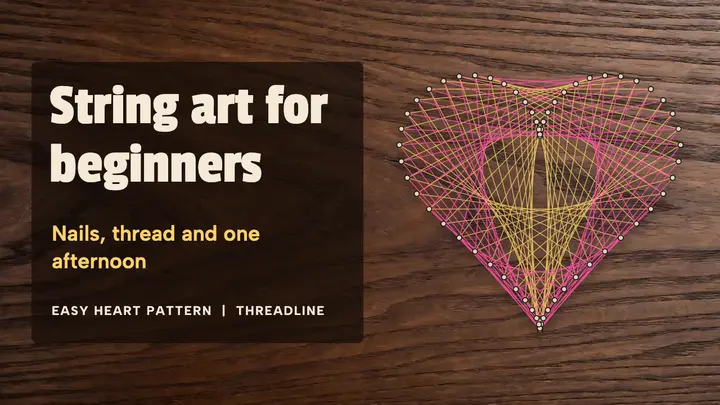 Threadline string art template