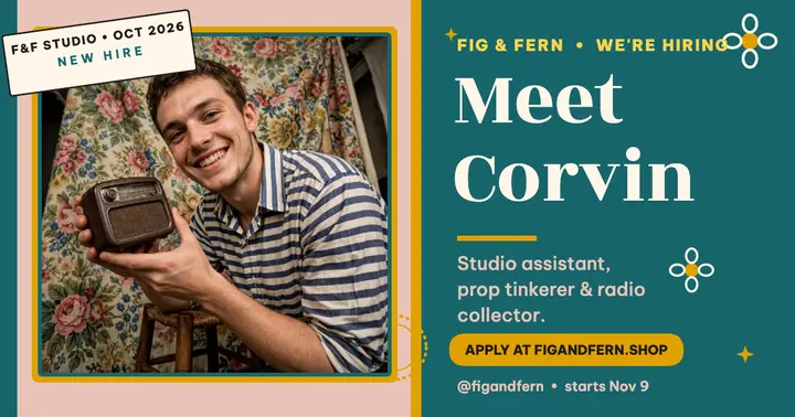 Fig and Fern meet Corvin hiring post template