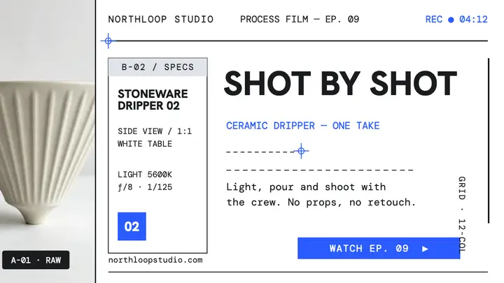 Northloop studio process thumbnail template