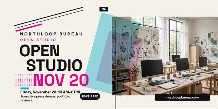 Northloop Bureau studio open house post template