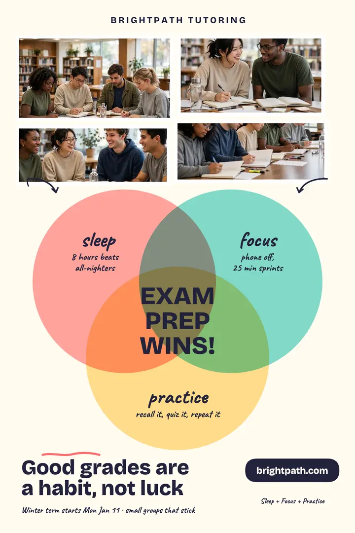 Brightpath study habits Venn poster template
