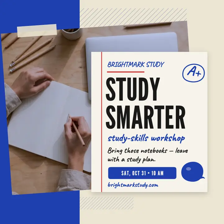 Brightmark Study skills workshop post template